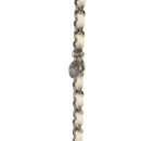 Chanel Mini Camellia Flap Bag Off White Patent Silver Hardware