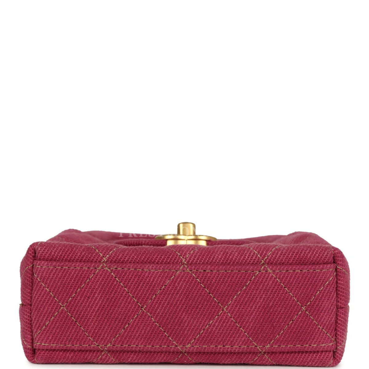 Chanel Nano Kelly Shopper Fuchsia Washed Denim Brushed Gold Hardware — изображение 6