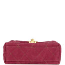 Chanel Nano Kelly Shopper Fuchsia Washed Denim Brushed Gold Hardware