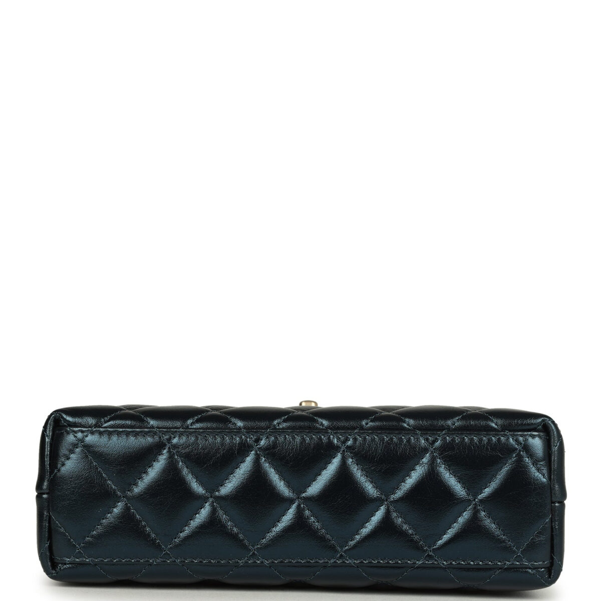 Chanel Small Kelly Shopper Metallic Blue Calfskin Brushed Gold Hardware — изображение 6