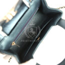 Chanel Small Kelly Shopper Metallic Blue Calfskin Brushed Gold Hardware