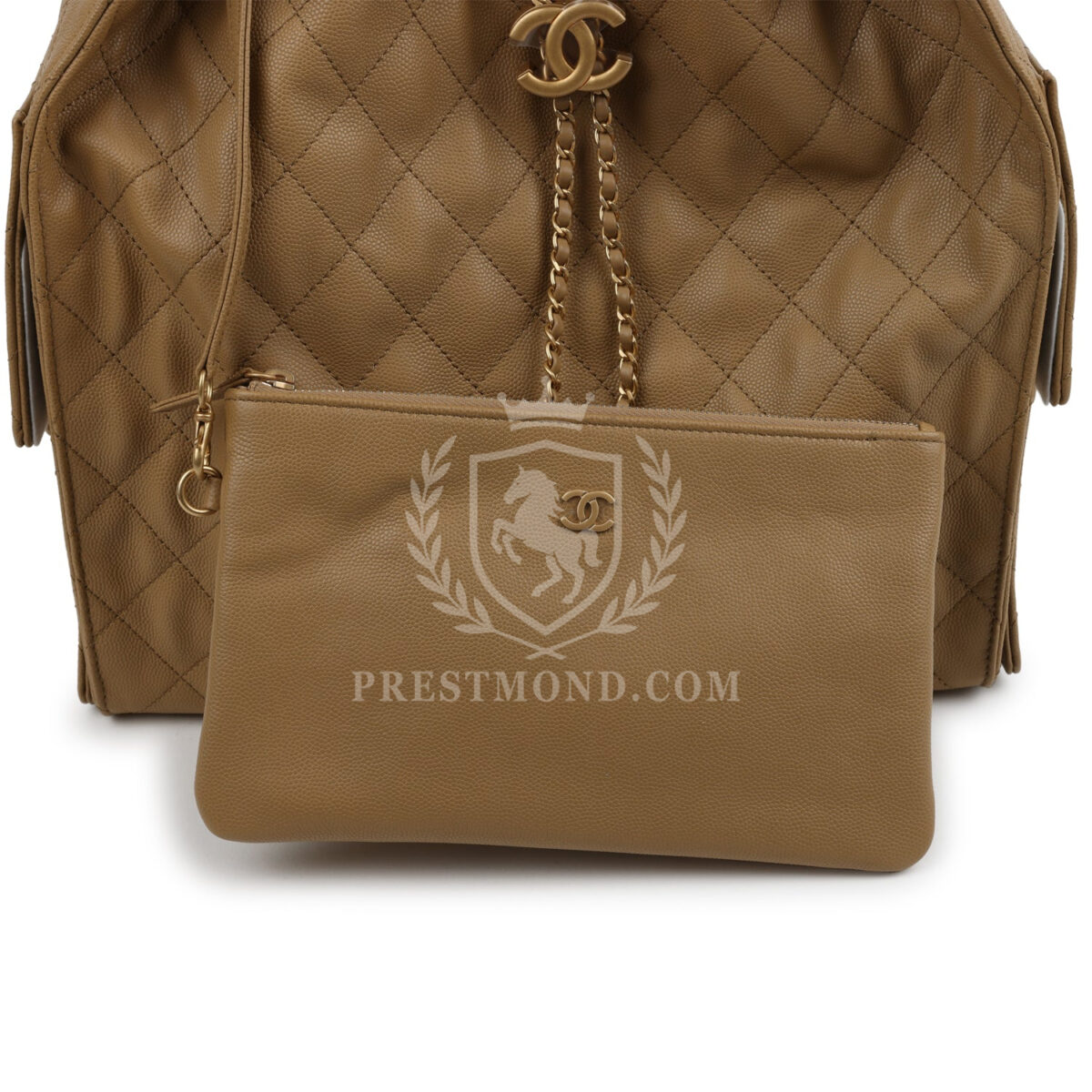 Chanel Medium 25 Hobo Bag Dark Beige Caviar Antique Gold Hardware — изображение 8