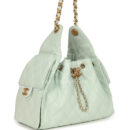 Chanel Small 25 Hobo Bag Light Green Caviar Antique Gold Hardware