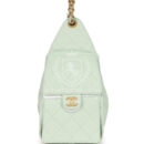 Chanel Small 25 Hobo Bag Light Green Caviar Antique Gold Hardware