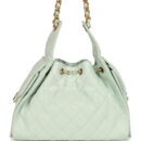 Chanel Small 25 Hobo Bag Light Green Caviar Antique Gold Hardware