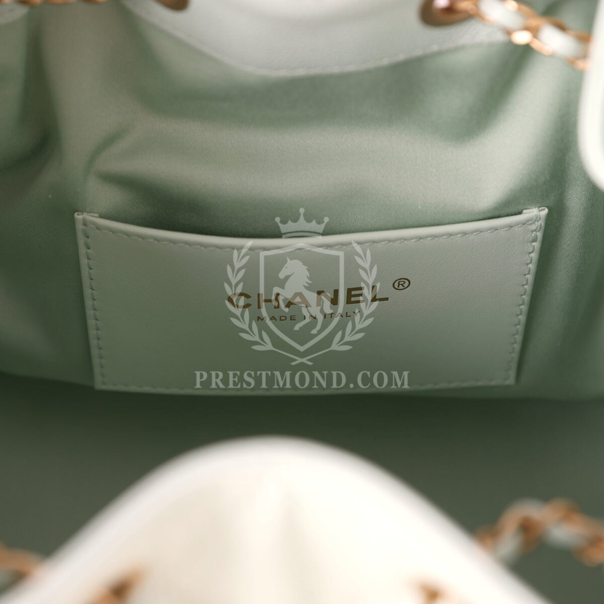 Chanel Small 25 Hobo Bag Light Green Caviar Antique Gold Hardware — изображение 9