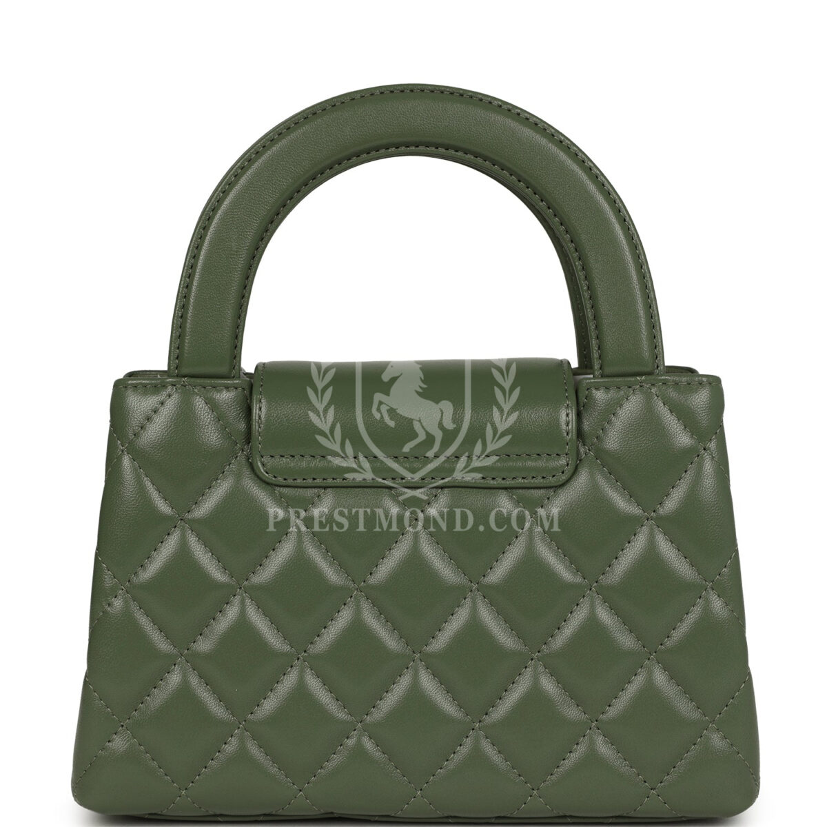 Chanel Small Kelly Shopper Khaki Shiny Aged Calfskin Brushed Gold Hardware — изображение 4
