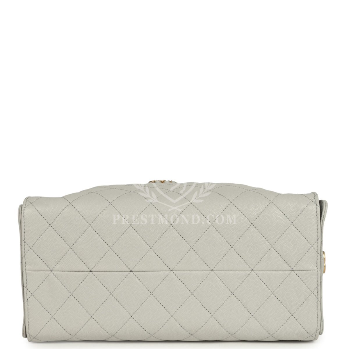 Chanel Medium 25 Hobo Bag Light Grey Caviar Antique Gold Hardware — изображение 7