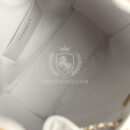 Chanel Medium 25 Hobo Bag Light Grey Caviar Antique Gold Hardware