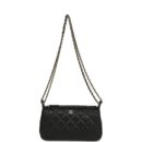 Chanel Small CC Shoulder Bag Black Lambskin Light Gold Hardware