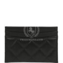 Chanel Classic Card Holder Wallet Black Lambskin Light Gold Hardware