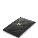 Chanel Classic Card Holder Wallet Black Caviar Gold Hardware