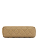 Chanel Small Kelly Shopper Dark Beige Shiny Lambskin Antique Gold Hardware