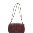 Chanel Medium Mademoiselle Flap Bag Burgundy Sheepskin Gold Hardware