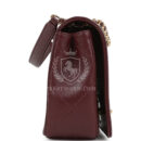 Chanel Medium Mademoiselle Flap Bag Burgundy Sheepskin Gold Hardware