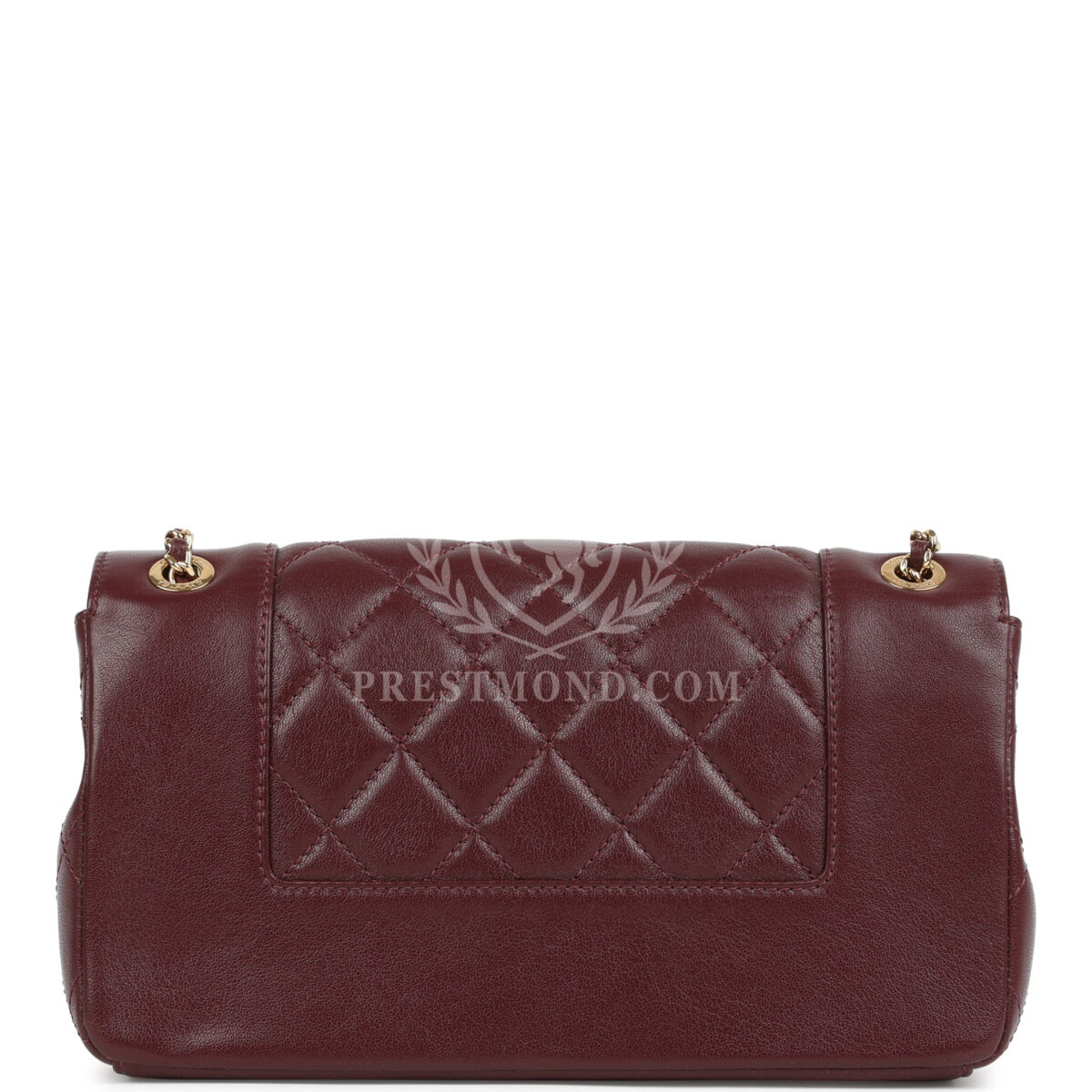 Chanel Medium Mademoiselle Flap Bag Burgundy Sheepskin Gold Hardware — изображение 4