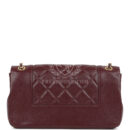 Chanel Medium Mademoiselle Flap Bag Burgundy Sheepskin Gold Hardware