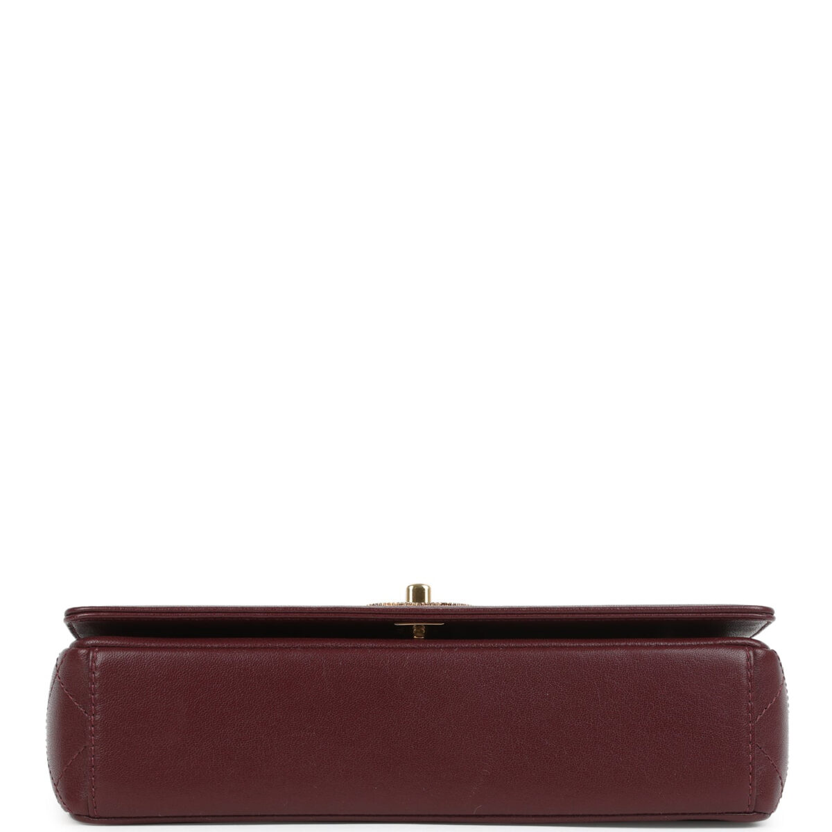 Chanel Medium Mademoiselle Flap Bag Burgundy Sheepskin Gold Hardware — изображение 6
