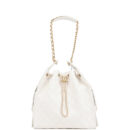 Chanel Medium 25 Hobo Bag White Caviar Antique Gold Hardware