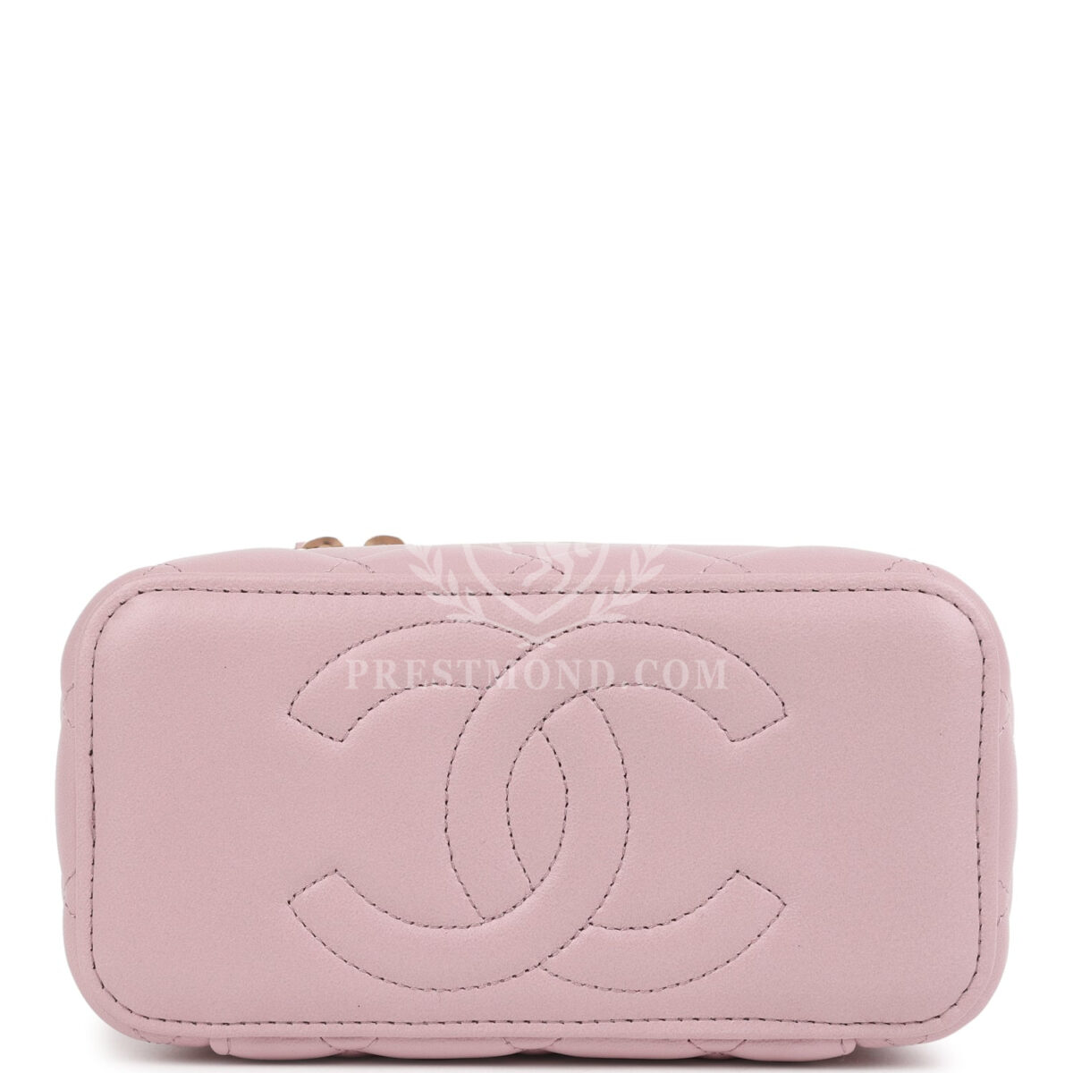 Chanel Small Top Handle Vanity Case Pink Lambskin Light Gold Hardware — изображение 6