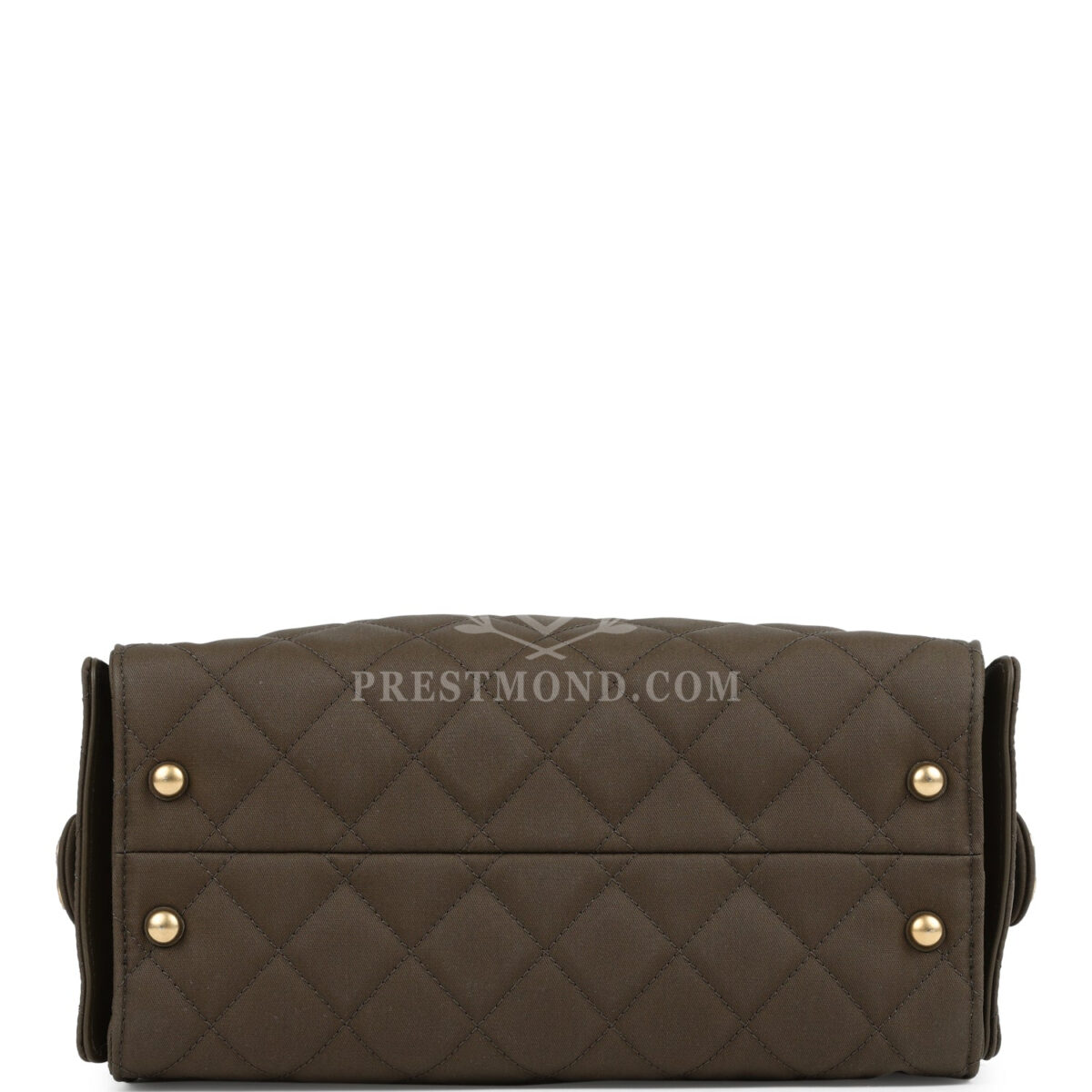 Chanel Small 25 Hobo Bag Khaki Toile Canvas Antique Gold Hardware — изображение 6