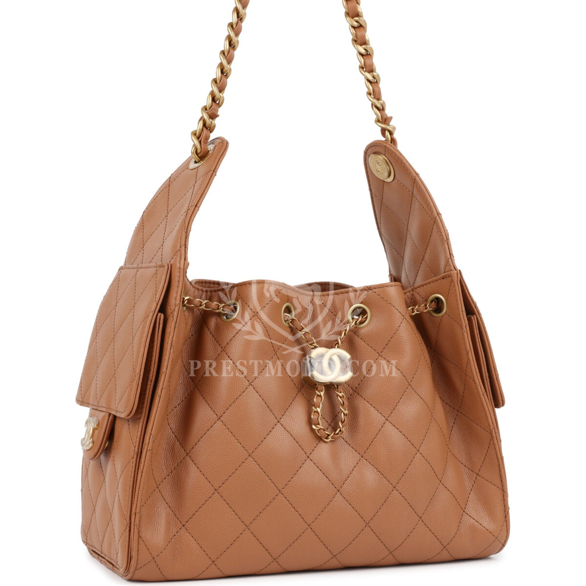 Chanel Small 25 Hobo Bag Caramel Caviar Antique Gold Hardware — изображение 2