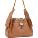 Chanel Small 25 Hobo Bag Caramel Caviar Antique Gold Hardware