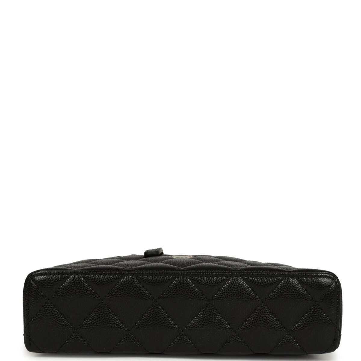 Chanel Top Handle Long Vanity Case with Chain Black Shiny Caviar Light Gold Hardware — изображение 6