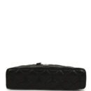 Chanel Top Handle Long Vanity Case with Chain Black Shiny Caviar Light Gold Hardware