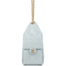 Chanel Small 25 Hobo Bag Light Blue Caviar Antique Gold Hardware