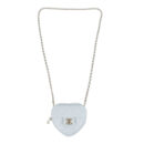 Chanel CC In Love Small Heart Bag with Chain Light Blue Lambskin Light Gold Hardware