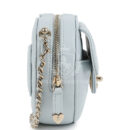 Chanel CC In Love Small Heart Bag with Chain Light Blue Lambskin Light Gold Hardware
