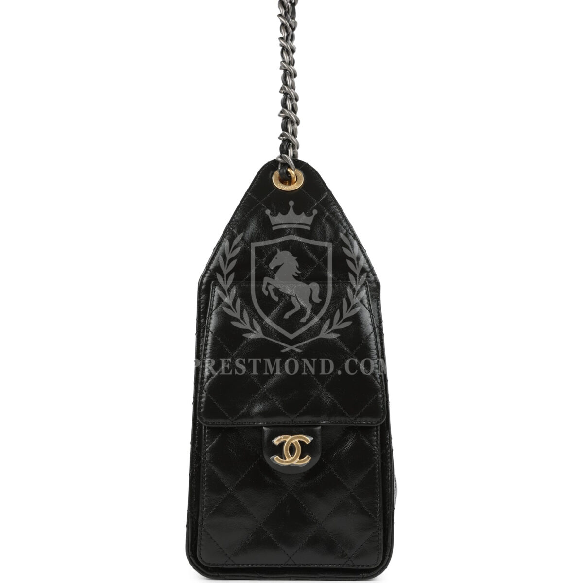 Chanel Small 25 Hobo Bag Black Shiny Crumpled Calfskin Mixed Metal Hardware — изображение 3