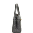 Chanel Small Kelly Shopper Grey Shiny Aged Calfskin Brushed Gold Hardware