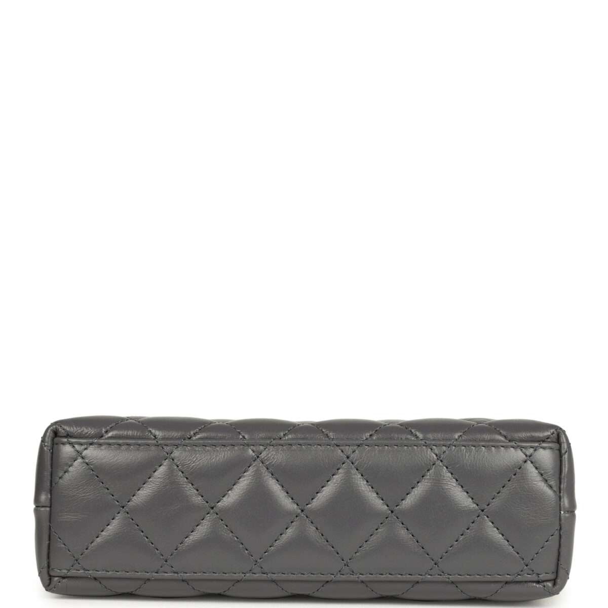 Chanel Small Kelly Shopper Grey Shiny Aged Calfskin Brushed Gold Hardware — изображение 6