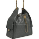 Chanel Medium 25 Hobo Bag Dark Grey Caviar Antique Gold Hardware