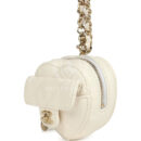 Chanel CC In Love Heart Charm White Lambskin Light Gold Hardware