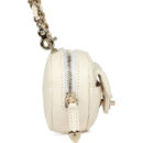 Chanel CC In Love Heart Charm White Lambskin Light Gold Hardware