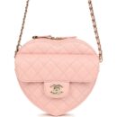 Chanel CC In Love Large Heart Bag with Chain Light Pink Lambskin Light Gold Hardware