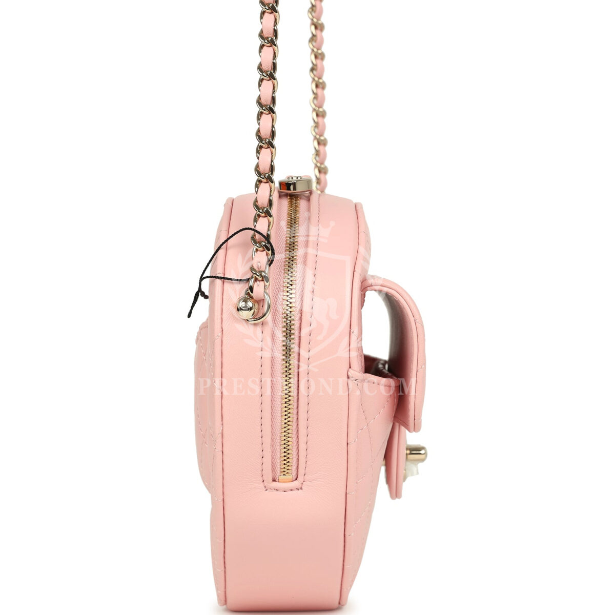 Chanel CC In Love Large Heart Bag with Chain Light Pink Lambskin Light Gold Hardware — изображение 3