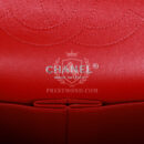 Chanel Jumbo Classic Double Flap Bag Metallic Red Caviar Silver Hardware