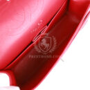 Chanel Jumbo Classic Double Flap Bag Metallic Red Caviar Silver Hardware