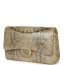 Chanel Jumbo Classic Double Flap Gold Metallic Python Gold Hardware