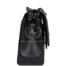 Chanel Jumbo Classic Double Flap Bag Black Caviar Silver Hardware