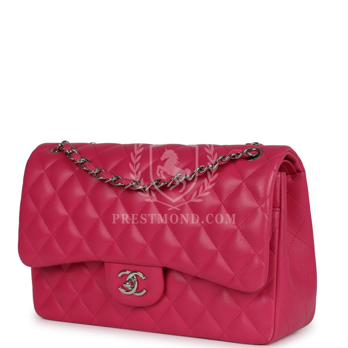Chanel Jumbo Classic Double Flap Pink Lambskin Silver Hardware — изображение 5