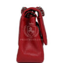 Chanel Jumbo Classic Double Flap Red Caviar Silver Hardware