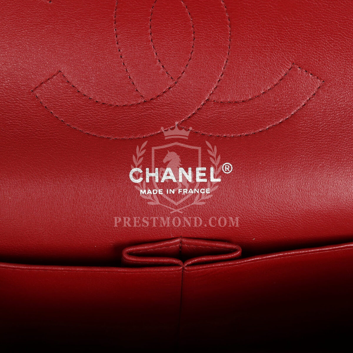 Chanel Jumbo Classic Double Flap Red Caviar Silver Hardware — изображение 8