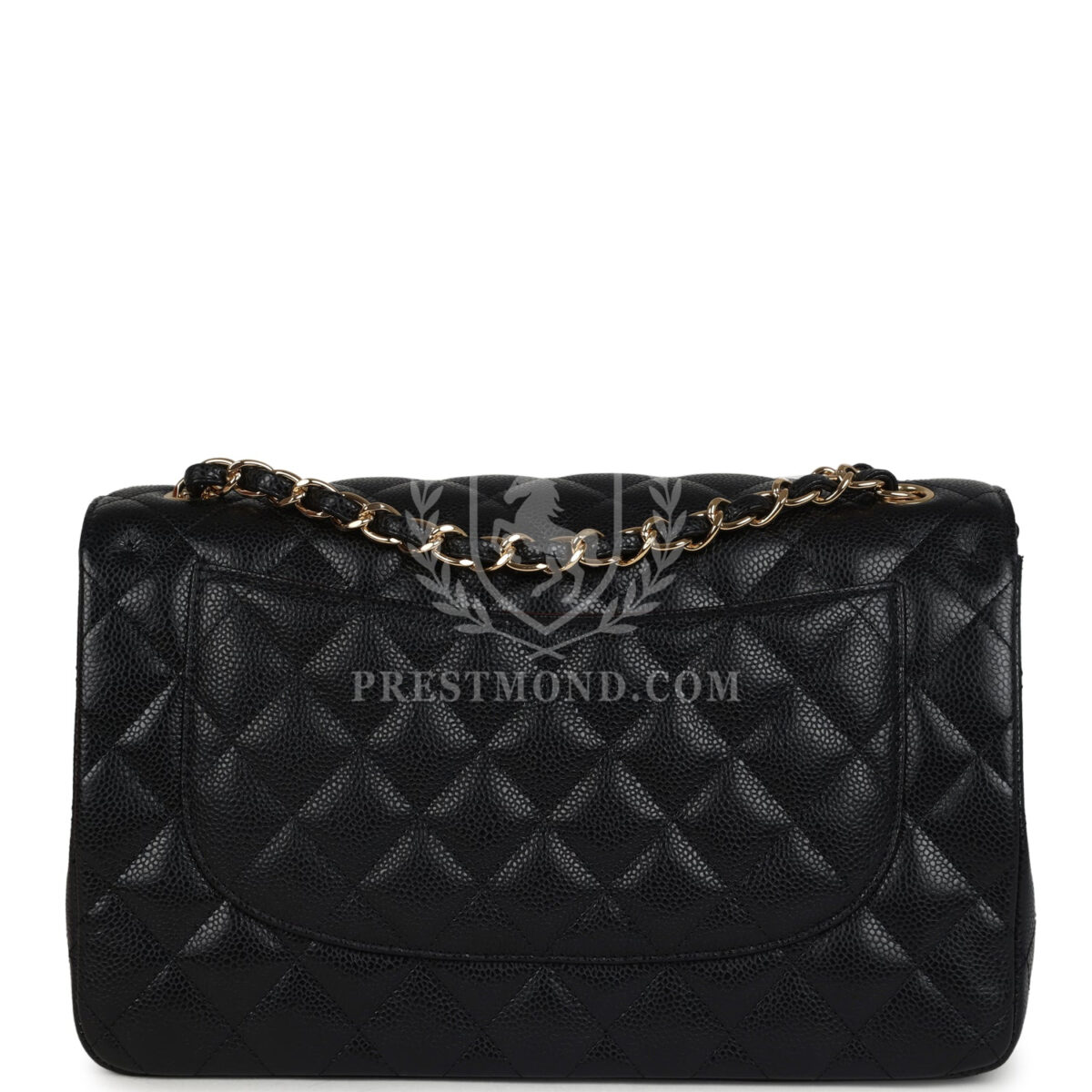 Chanel Jumbo Classic Double Flap Bag Black Caviar Gold Hardware — изображение 4