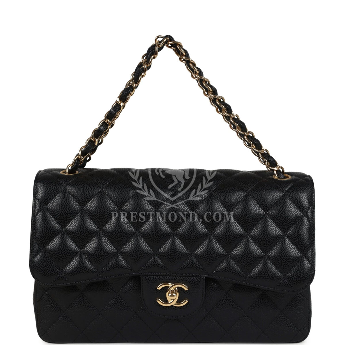 Chanel Jumbo Classic Double Flap Bag Black Caviar Gold Hardware — изображение 7