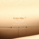 Chanel Maxi Classic Double Flap Bag Beige Caviar Gold Hardware